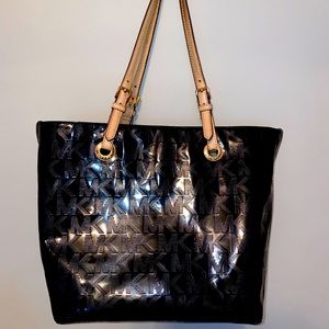 Black Patent Leather Michael Kors Tote